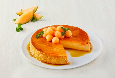 Receta de flan, propiedades del melón