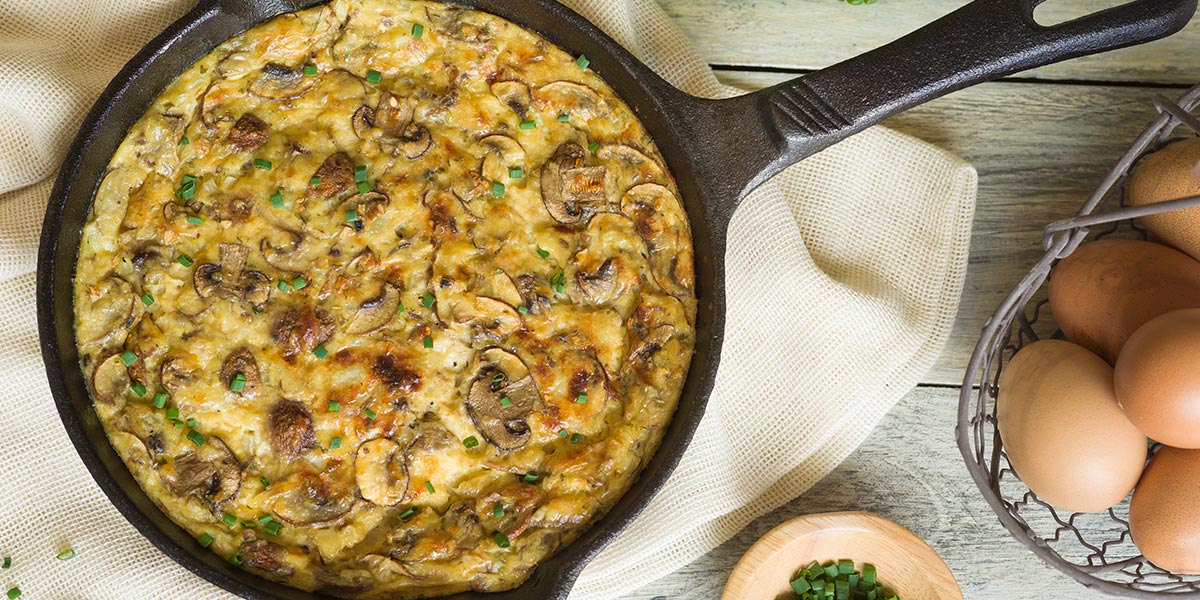 Frittata de champiñones | Recetas Nestlé