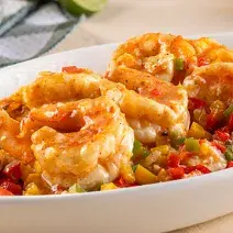 camarones con salsa de ajo