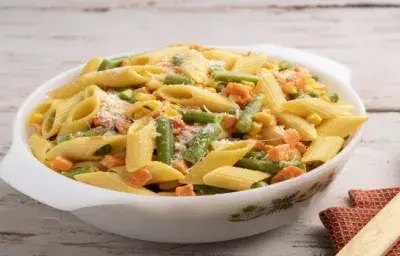 Pasta Penne con Salsa de Mostaza Económica