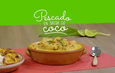 Pescado en salsa de coco