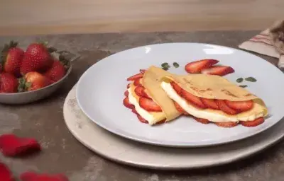 Delicioso postre fácil de crepes