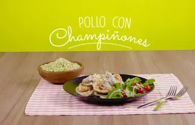 Pollo con champiñones