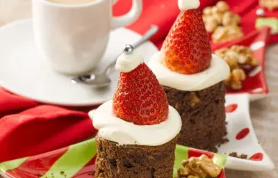 Brownie Navideño sin Azúcar