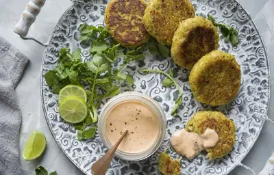 Tortillas de cangrejo con mayones