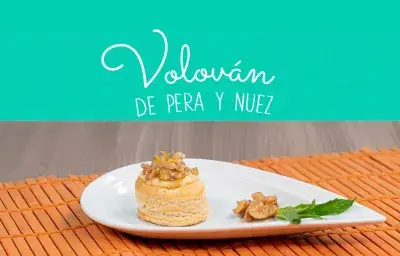 Volovan de pera y nuez