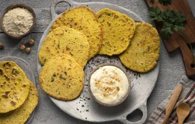 Chapati con harina de garbanzo