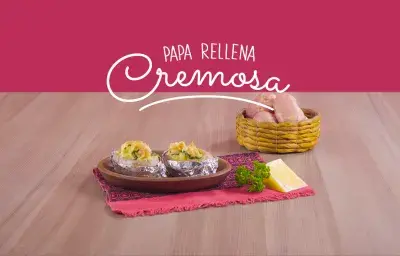 Papa rellena cremosa