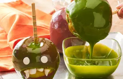 Manzanas Vampiro Caramelizadas para Halloween