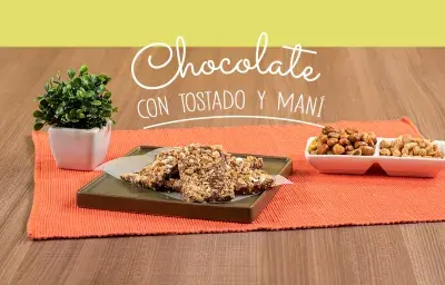 CHOCOLATE CON TOSTADO Y MANI