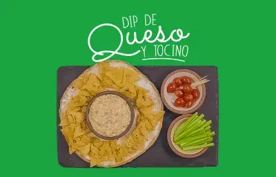 Dip de queso y tocino