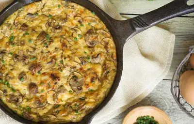 Frittata de champiñones