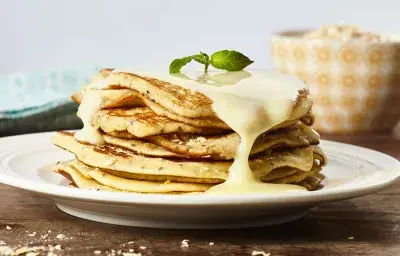 Pancakes con Chía y Avena Tostada