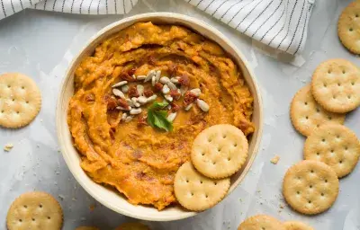 Cremoso de calabaza con tomates secos