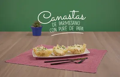 Canastas de parmesano