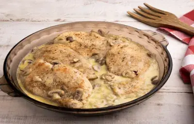 Pollo con Chanpiñones Navideño