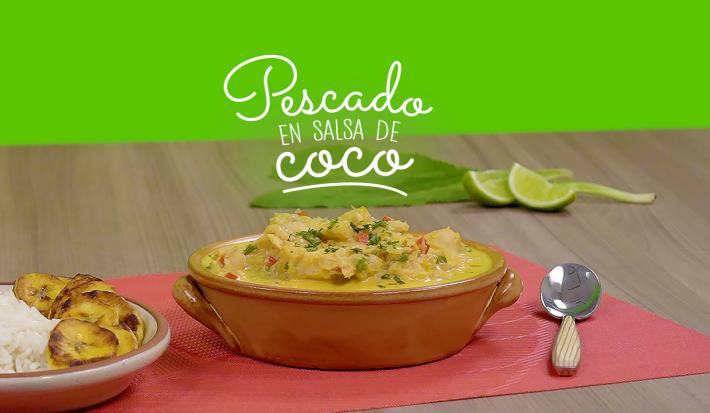 Pescado en salsa de coco