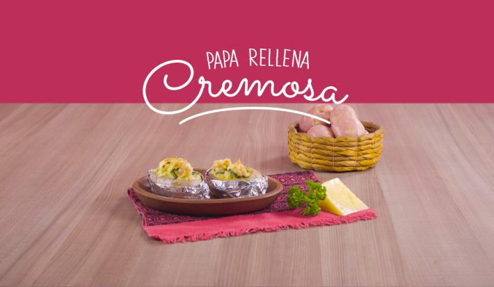 Papa rellena cremosa