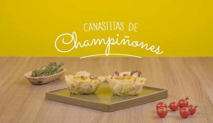 Canastilla de champiñones