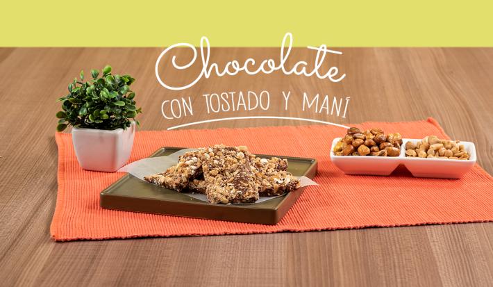 CHOCOLATE CON TOSTADO Y MANI