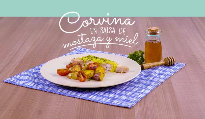 Corvina en salsa de mostaza