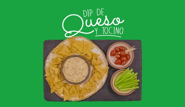 Dip de queso y tocino