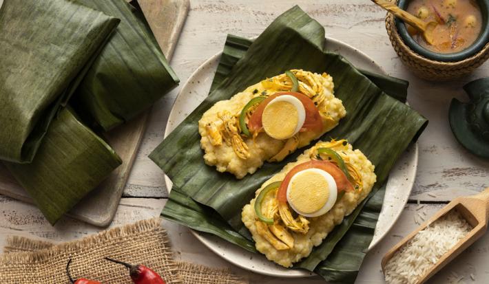 Tamal de Arroz Bajo en Sodio