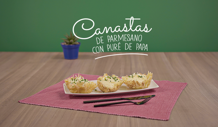 Canastas de parmesano